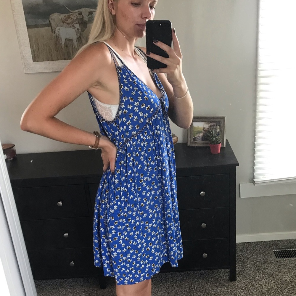 Xhilaration Blue Sundress Size L